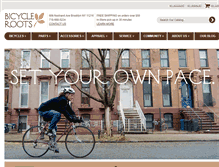 Tablet Screenshot of bicycleroots.com